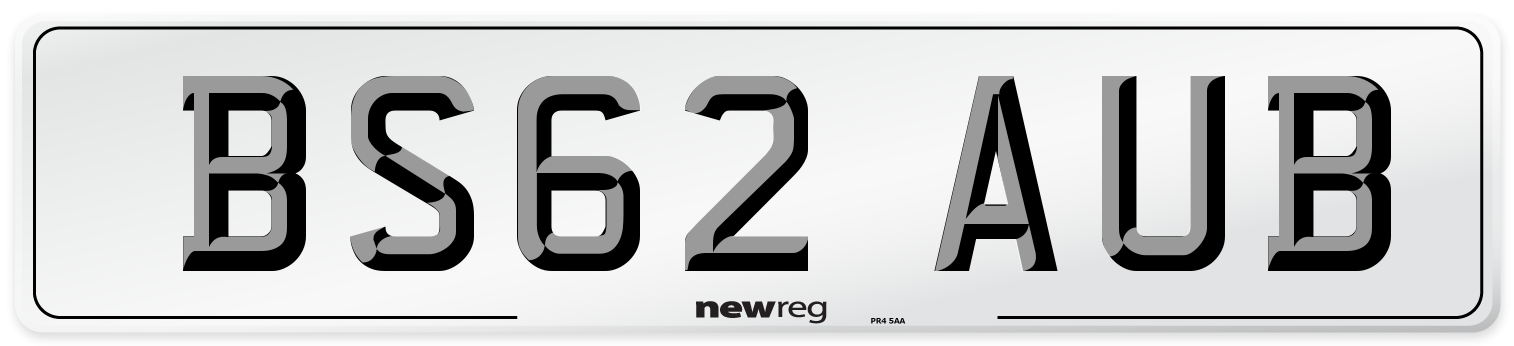 BS62 AUB Number Plate from New Reg